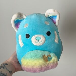 Squishmallows Blue and Rainbow Plush Toy